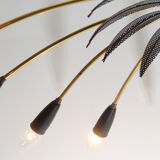 1950s chandelier in brass for 16 bulbs, diameter 100cm