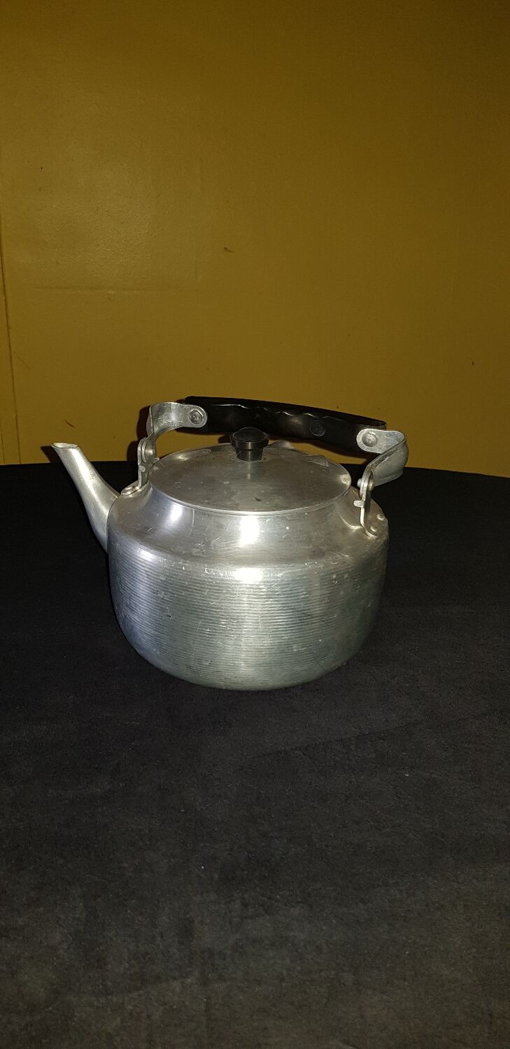 Aluminum kettle. Soviet manufacturing. 1940s.