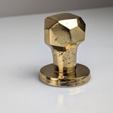 Pair of Sculptural Brutalist Rotating Bronze Door Knobs, 1970s