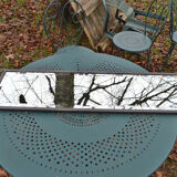 Mirror art deco 1930 in iron in beveled glass 125c32cm