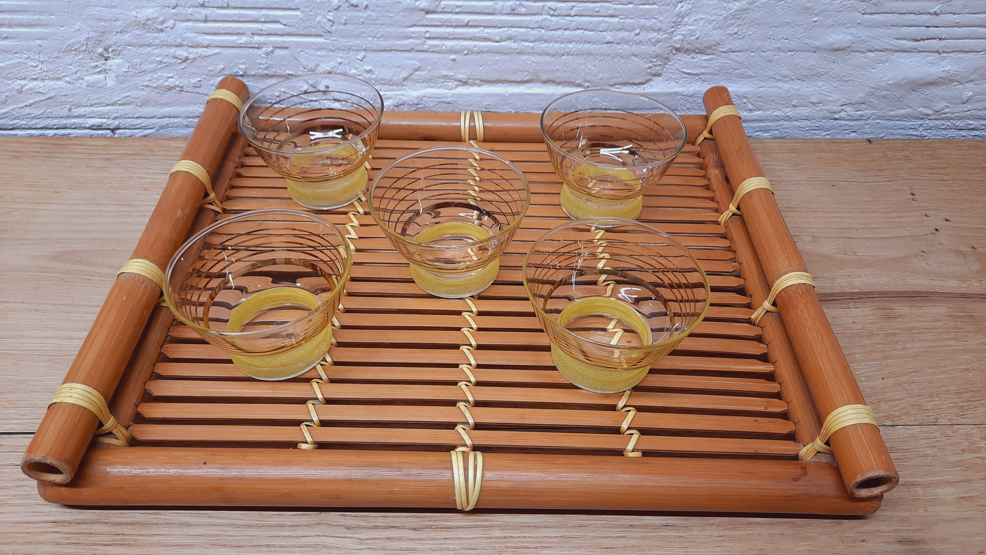 Set 5 cuts glass granity