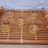 Set 5 cuts glass granity