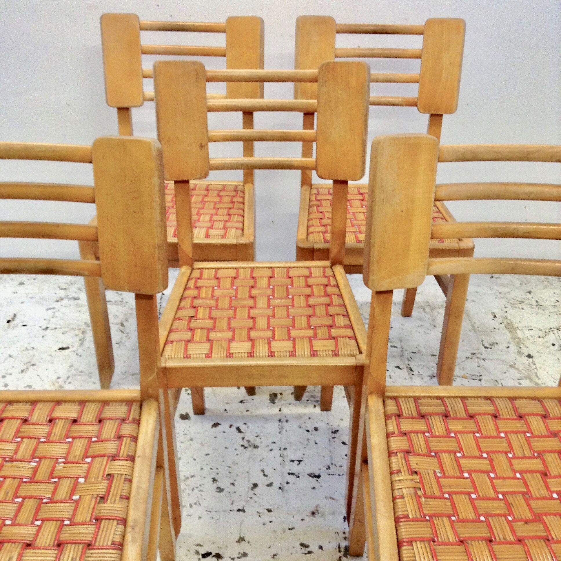 Set of 5 chairs Pierre Cruege