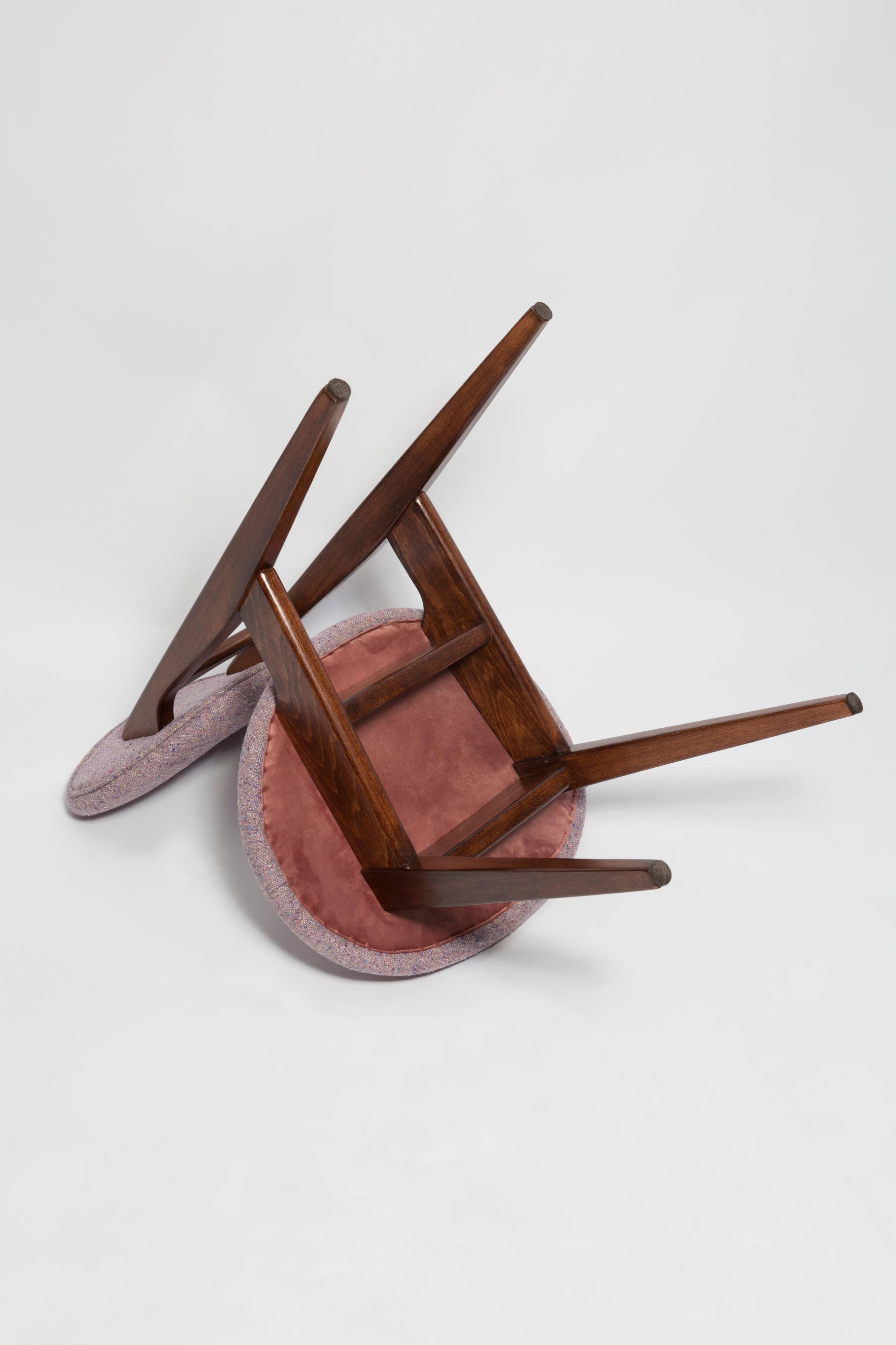 Chaise champignon violette milieu du siècle type 200/128 par Juliusz Kedziorek