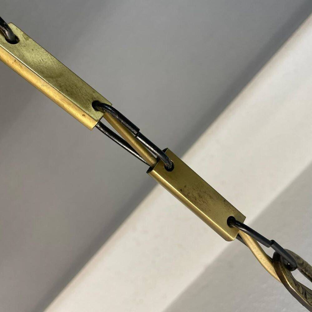 Hand-blown green art glass large chandlier