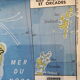 Anciennes cartes scolaires de géographie édition mdi