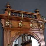 Vestiaire porte-manteaux en chêne – 1900