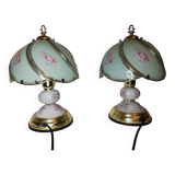 Pair of bedside lamps
