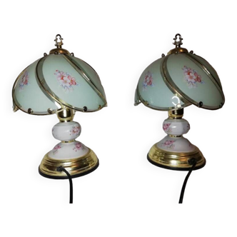 Pair of bedside lamps