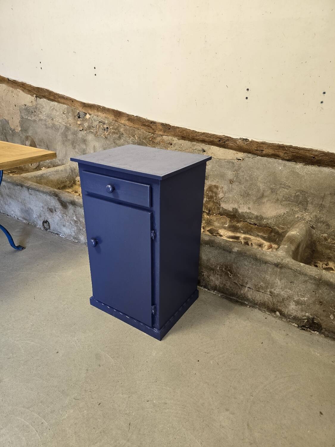Small buffet one door one drawer Mado repainted