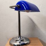 Blue banker's lamp