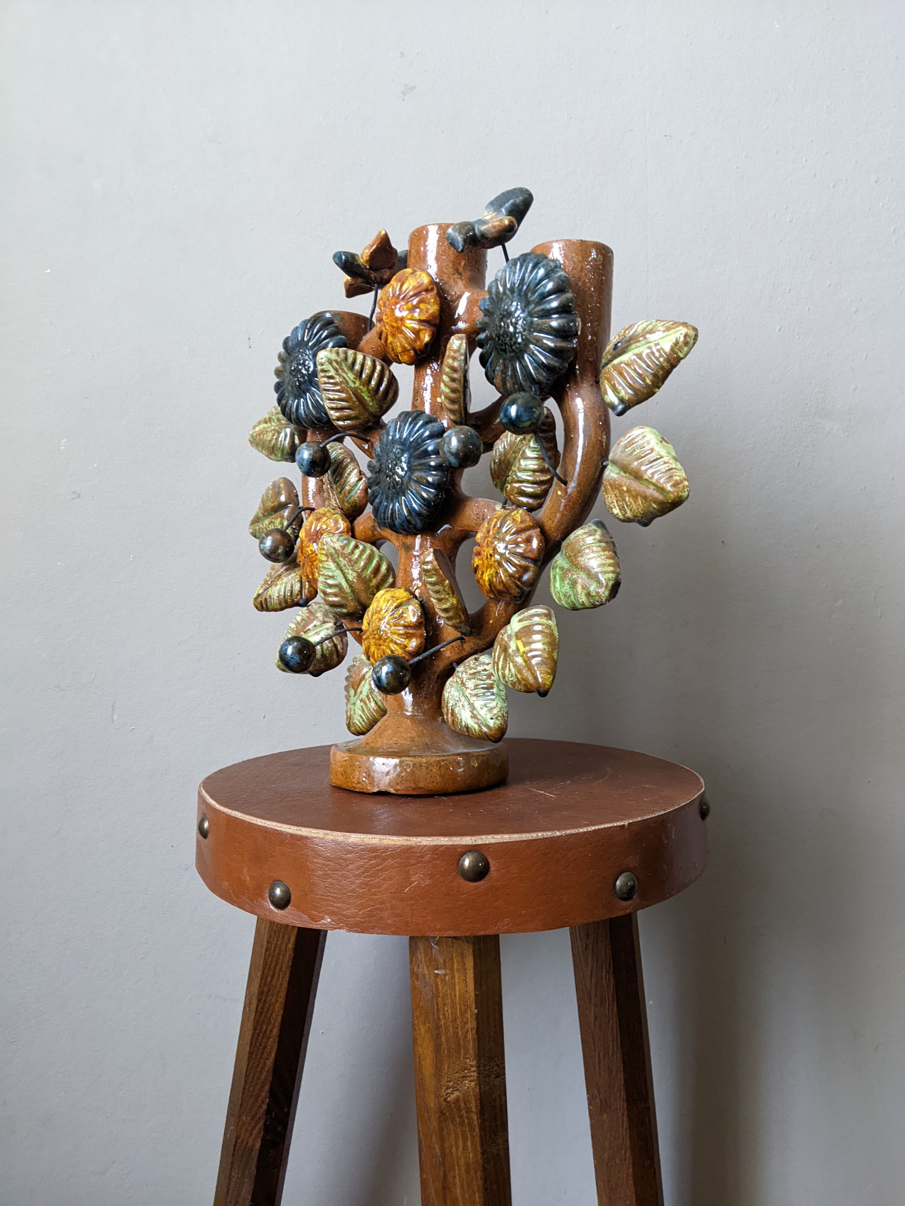 Chandelier tree of life Mexico handcrafted ethnic decoration