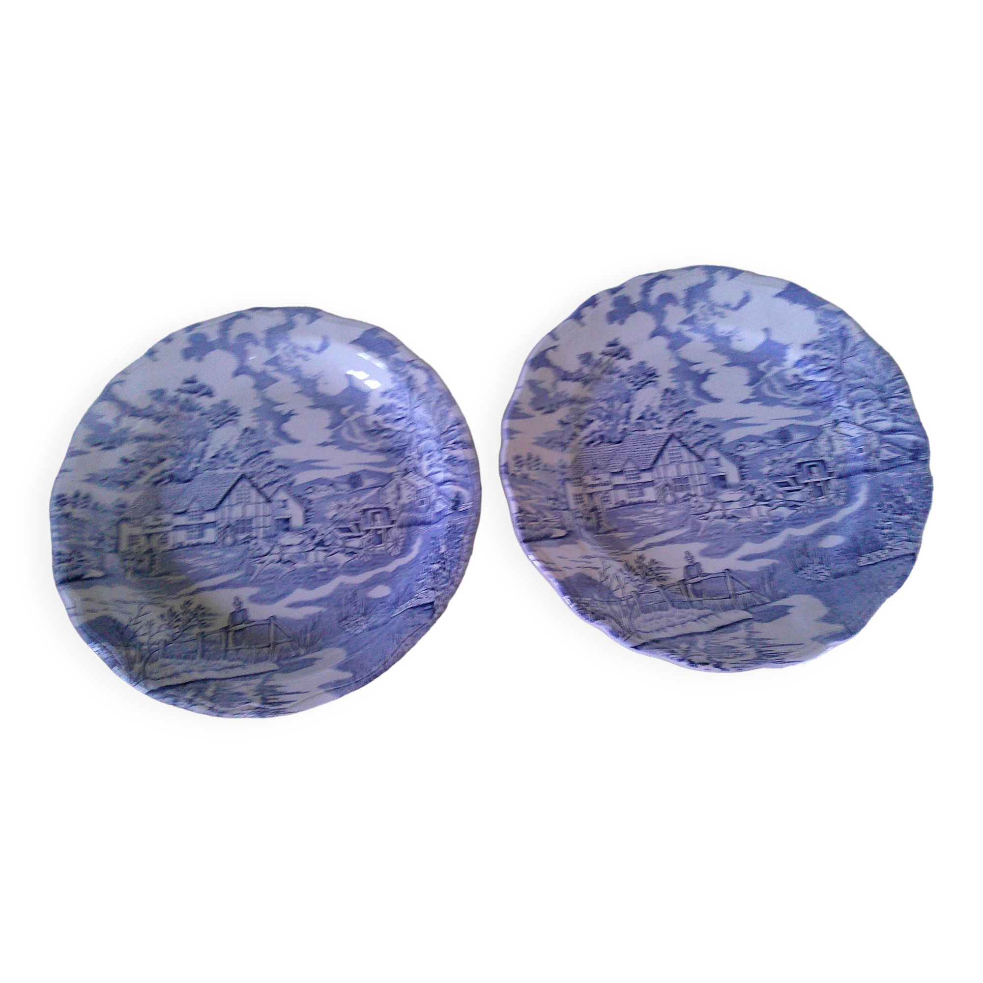 Luneville dish and plate