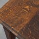 Oak Art Deco dining table with carved frieze, France 1920s