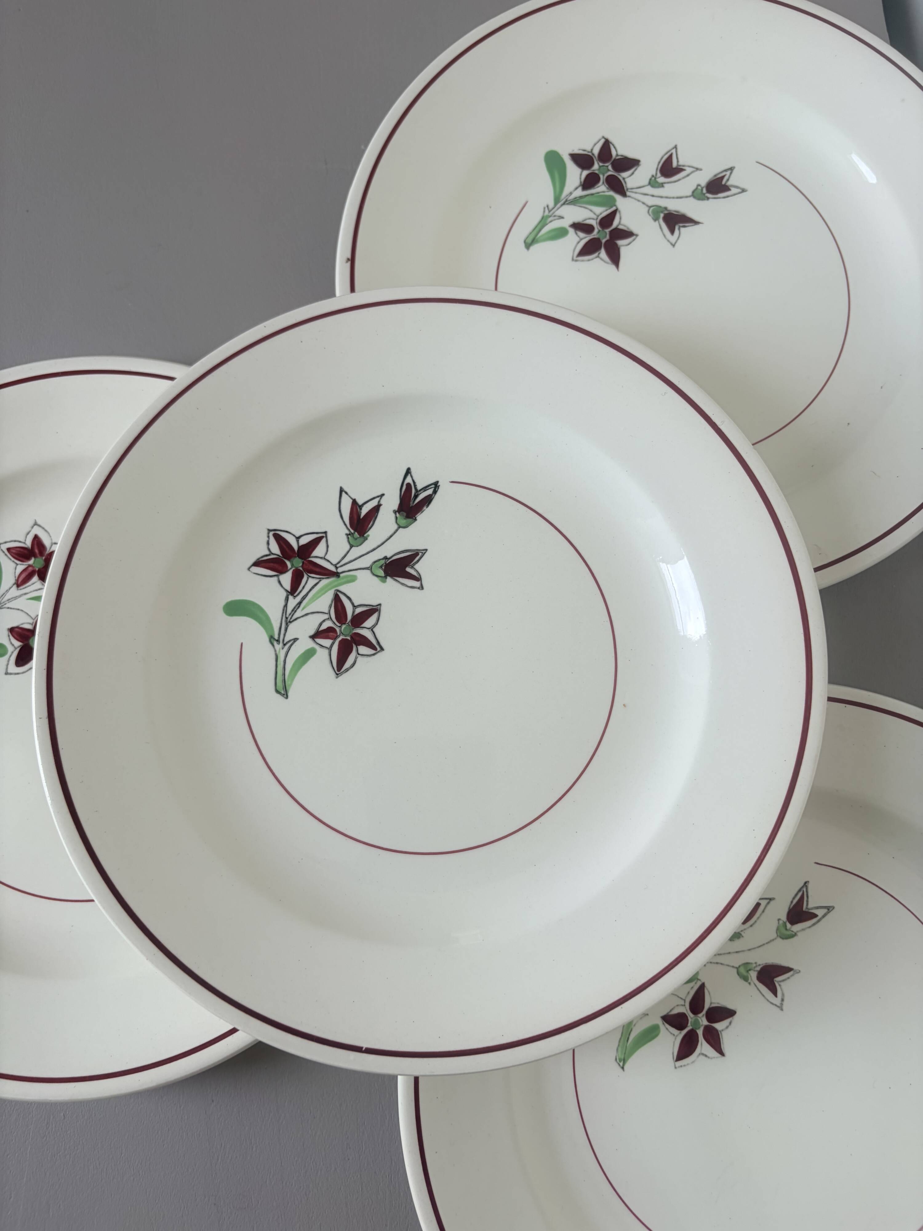 4 flat plates from Salins 210656