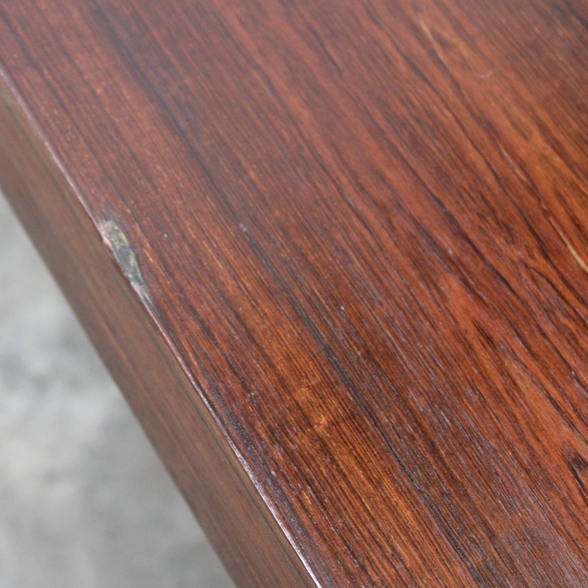 Square teak coffee table by Pierre Guariche for Meurop