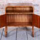 Art Deco Cabinet in Walnut & Veneer, Czech, 1920s
