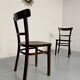 Set of 4 vintage 1950s thonet bistro chairs in wood