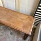 Dark wood bench
