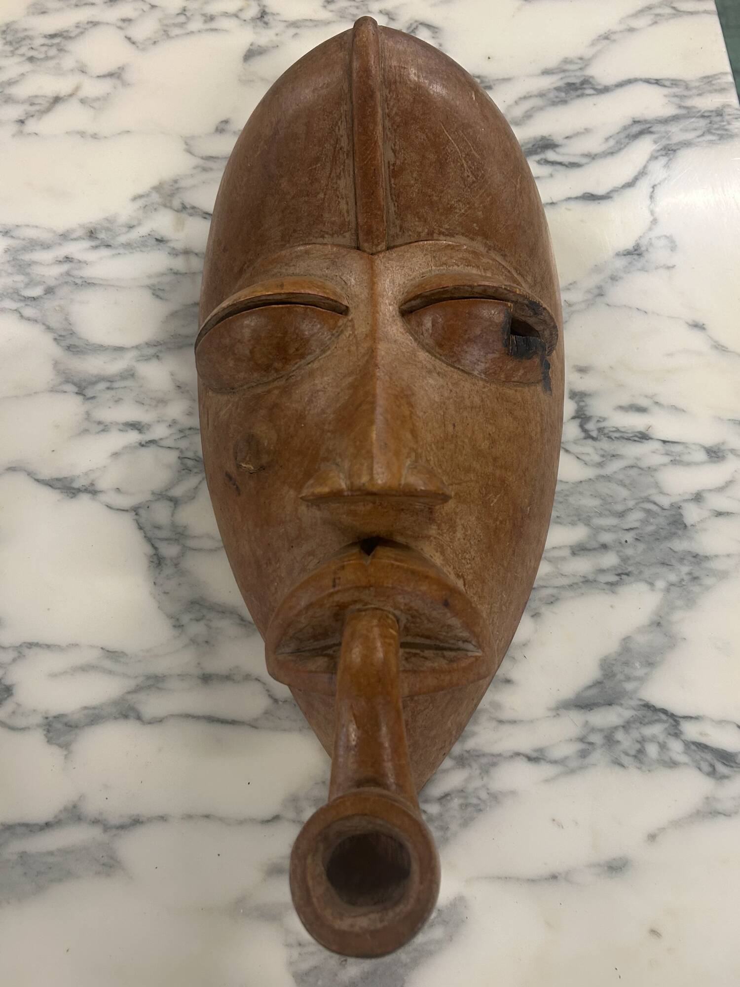 Light wood African mask