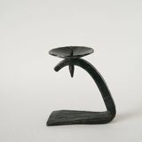 Wrought iron candlestick, brutalist, 1940
