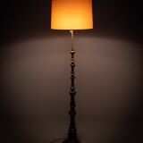 Baroque Revival solid Brass floor lamp France 1950s