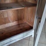 1920s low cabinet in white patinated pine