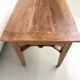 Farm table, old solid oak dough trough, France, around 1920.