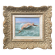 Tableau HSCeramics "Naked on the Wave" signed M. Damon 1918 + frame