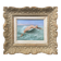 Tableau HSCeramics "Naked on the Wave" signed M. Damon 1918 + frame