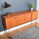 Restored Teak 1960s Avalon Retro Sideboard Hairpin Legs