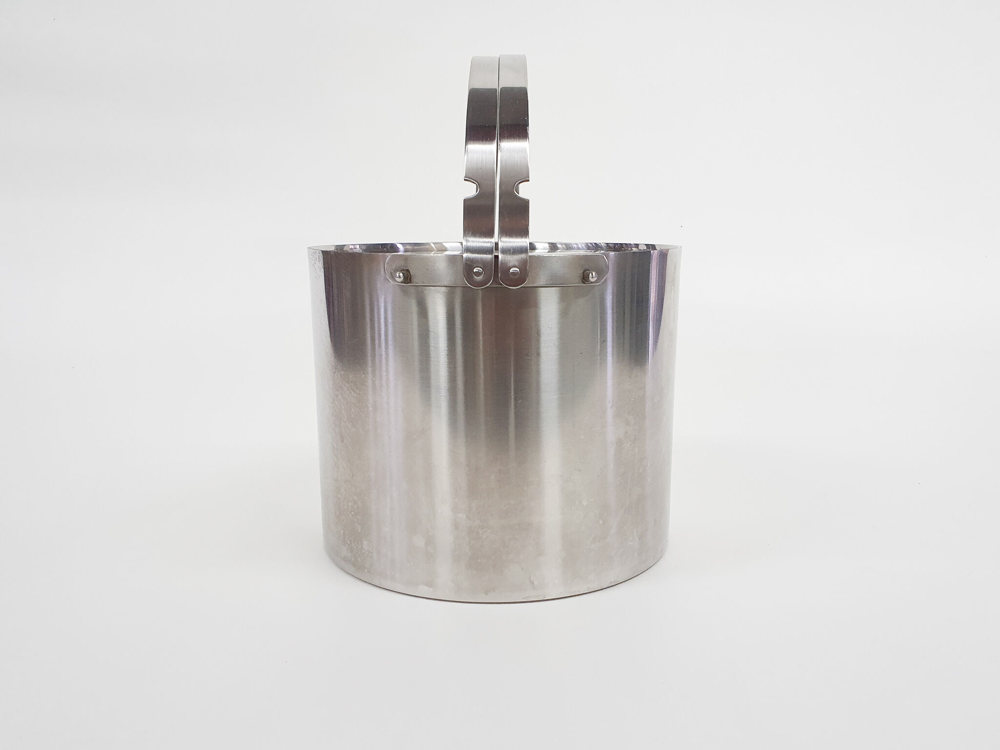 Stainless steel ice bucket by Arne Jacobsen for Stelton, Denmark 1960's