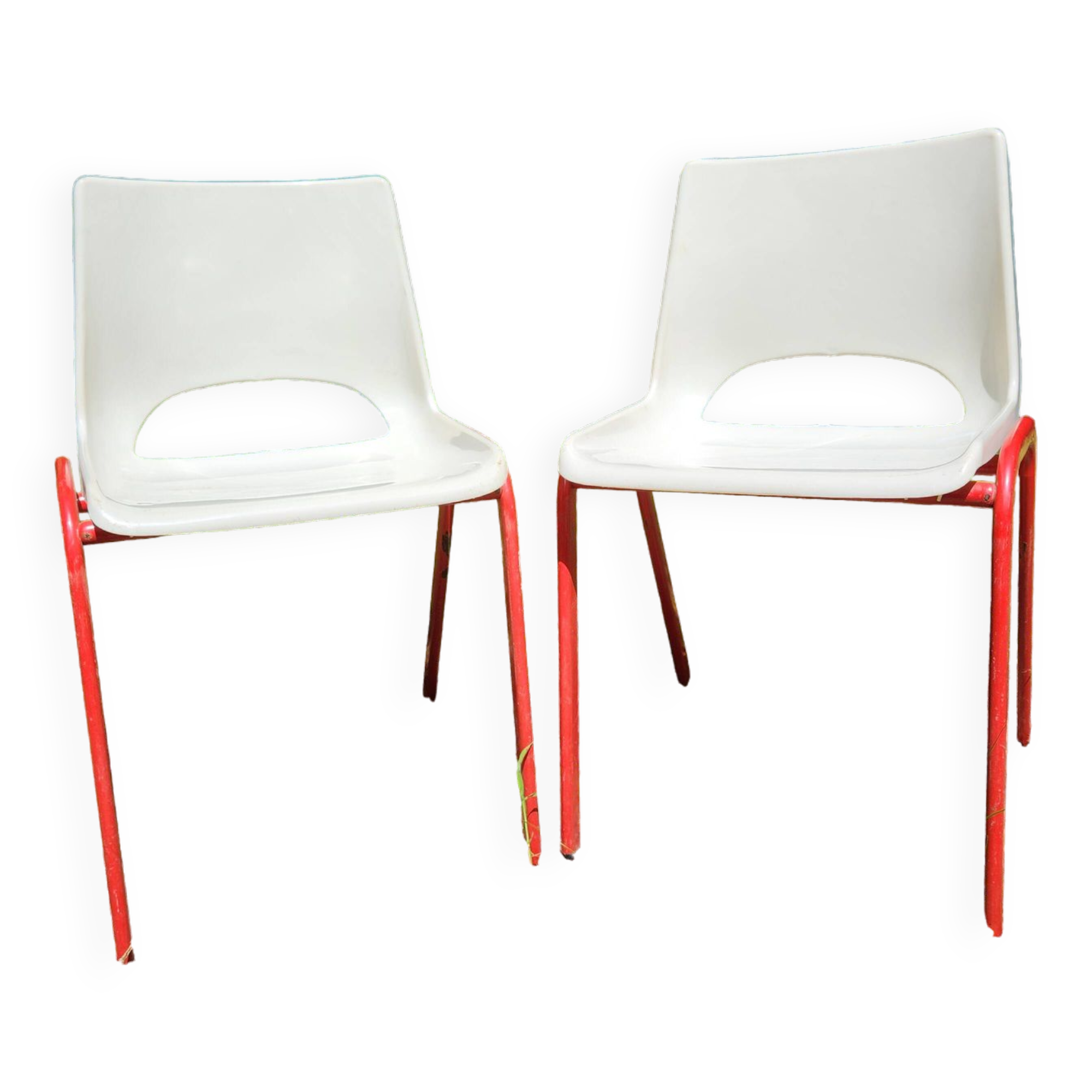 Duo of vintage and designer children's chairs. Kindergarten. 1980.