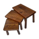 Dutch brutalist nesting tables 1970s