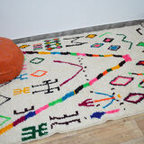 Handmade moroccan berber carpet 256 x 148 cm