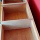 Restored vintage desk + matching chair 89 x 50 x 76 cm