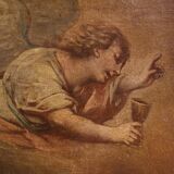 Antique Italian painting Christ in the Garden of Olives from 17th century