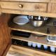 Buffet ancien en noyer blond
