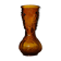 Vase empoli of the 60s, ochre color fruit reliefs