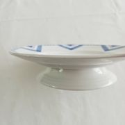 Mounted plate, compote dish Moulin des loups Pax