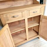 Old oak sideboard and shelf