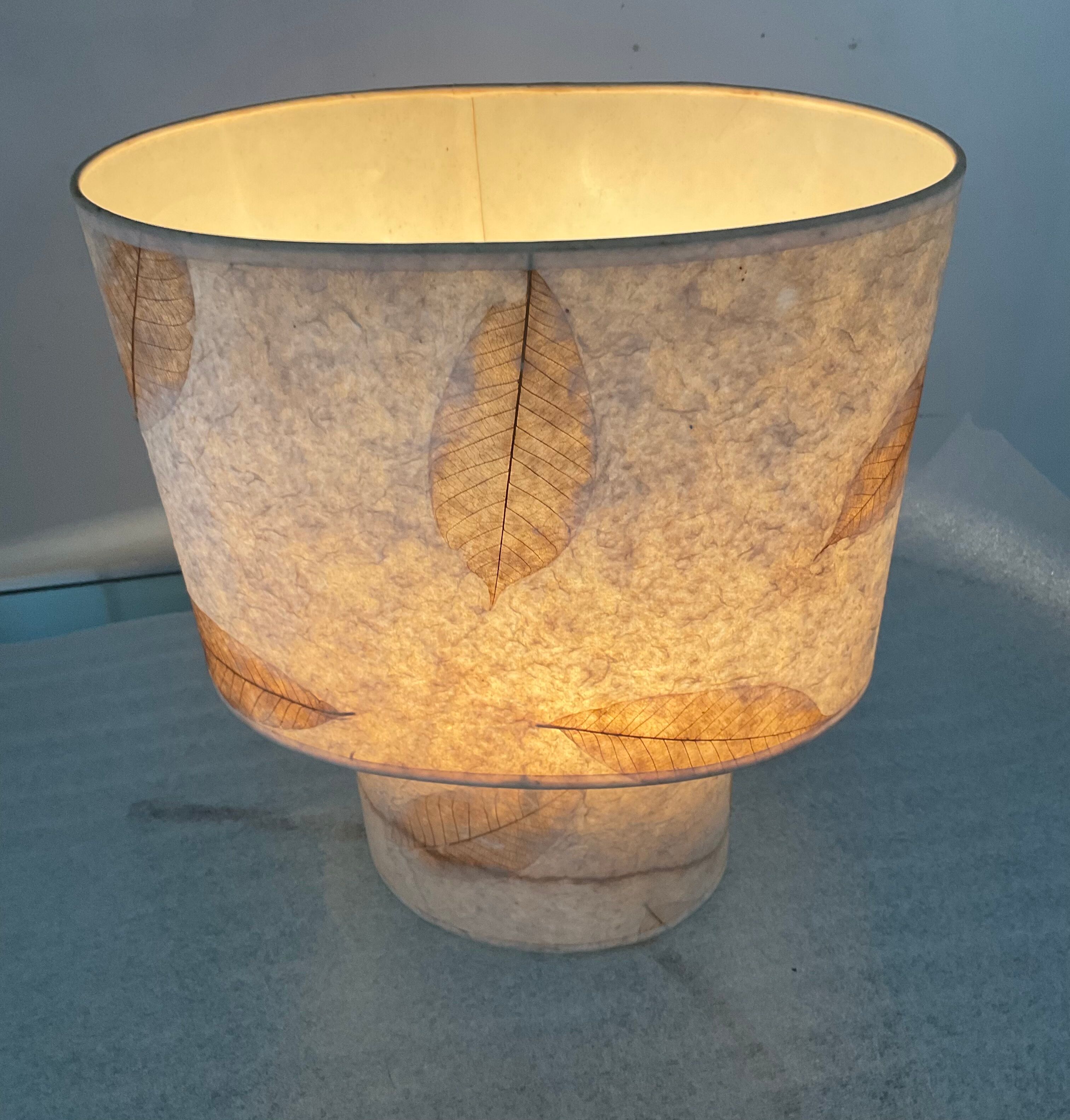 Lampe Herbier vintage des années 70