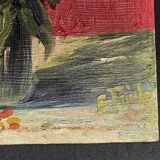 Oil on panel, pair of signed bouquet frames, early 20th century