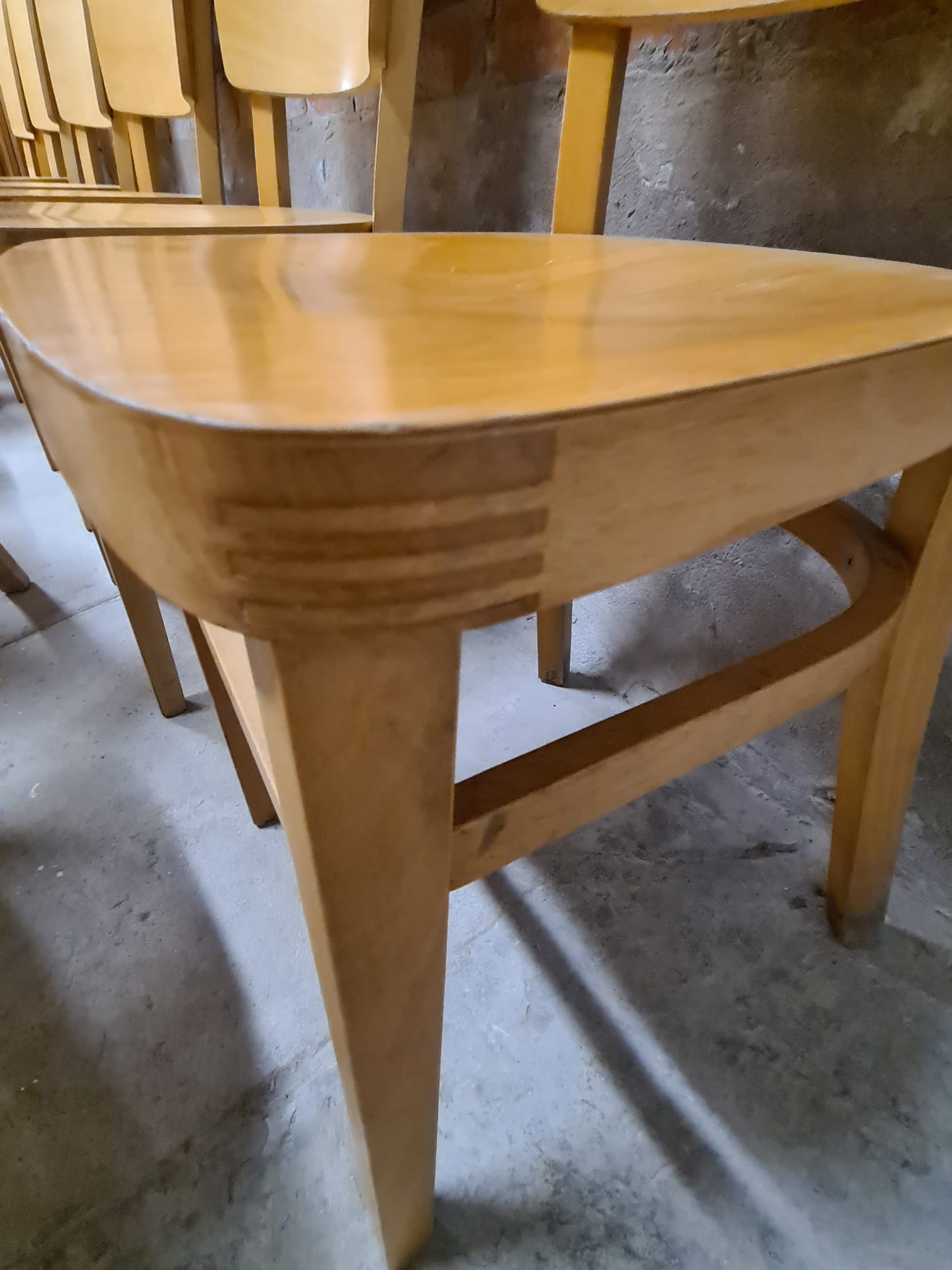 Set of 12 bistro chairs
