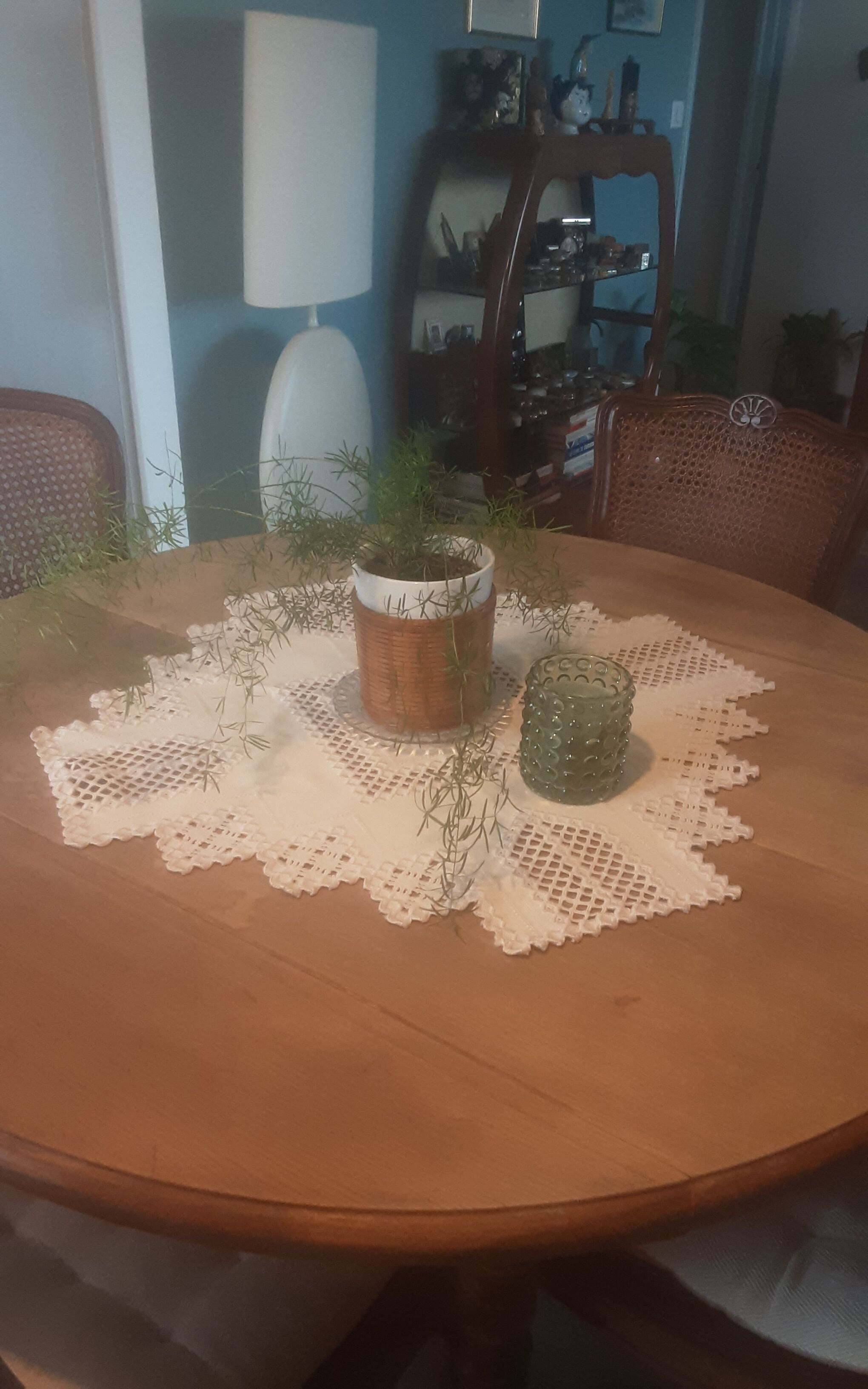 Thick old cotton placemat