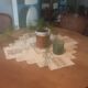 Thick old cotton placemat