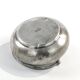 Art Deco sugar bowl, silver-plated brass, Henneberg Brothers, Poland, 1920s