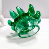 Postmodern Green Murano Glass and White Aluminum Table Lamp, Italy