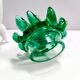 Postmodern Green Murano Glass and White Aluminum Table Lamp, Italy