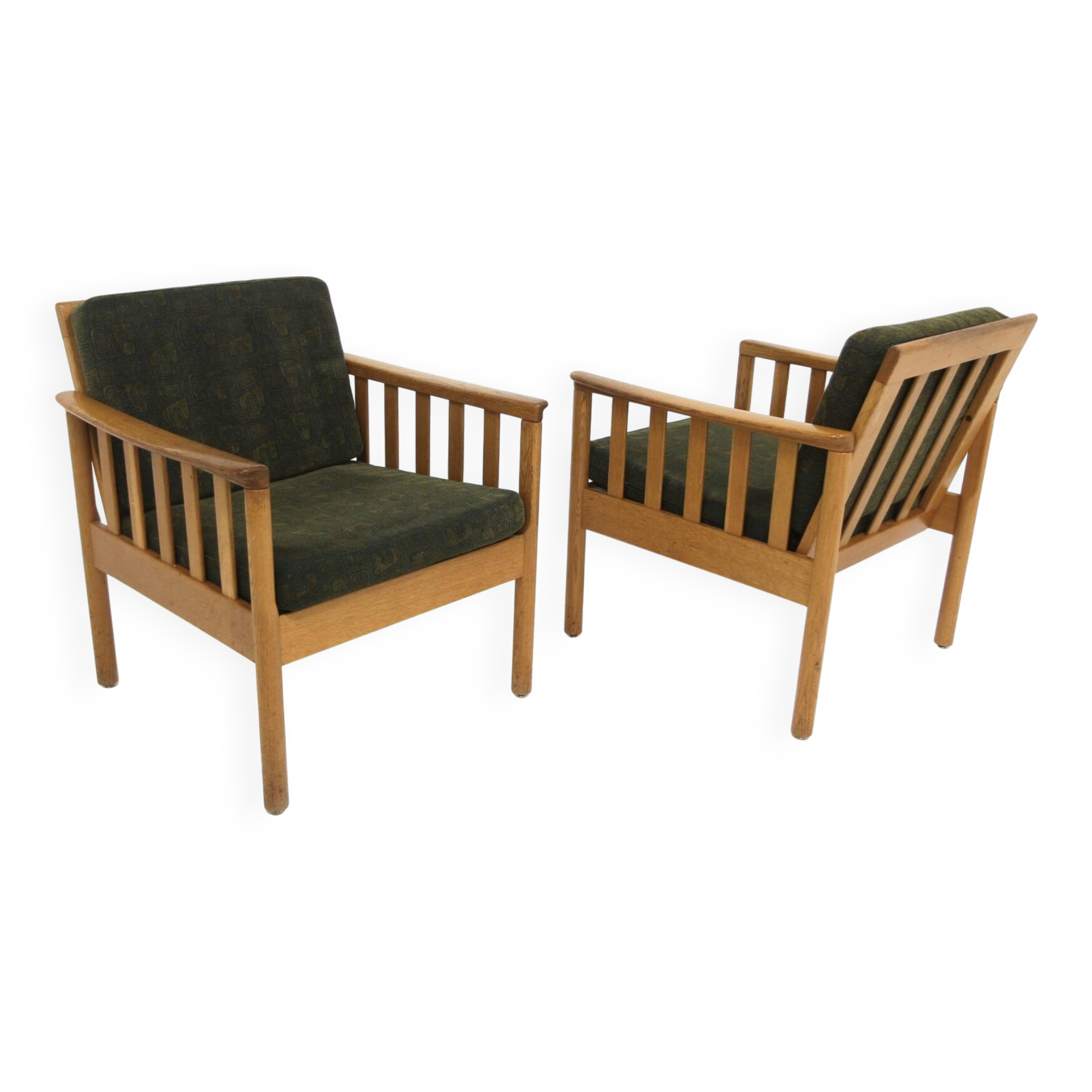 Set of 2 oak armchairs, Skaraborgs Möbelindustri, Sweden, 1960